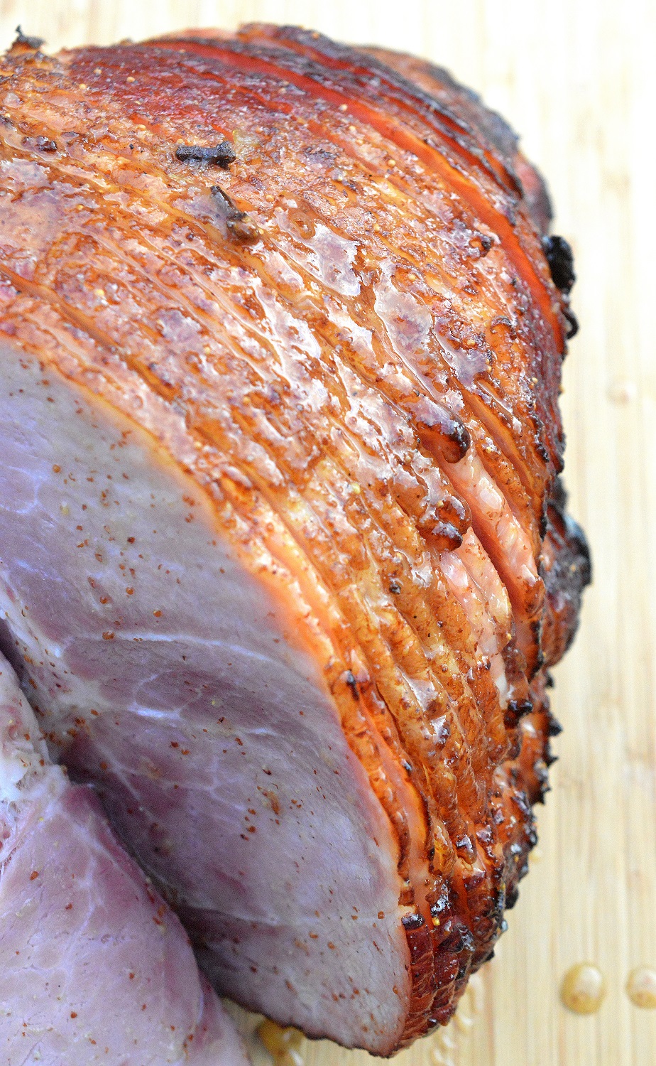 Smithfield Spiral Ham - Cooked on the grill.