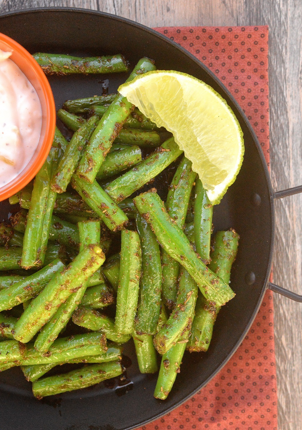 Cajun Green Beans - Delicious, healthy and just 2 ingredients to make!