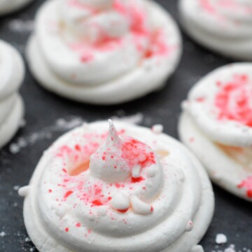Candy Cane Meringue Cookies and other recipes for using up leftover candy canes