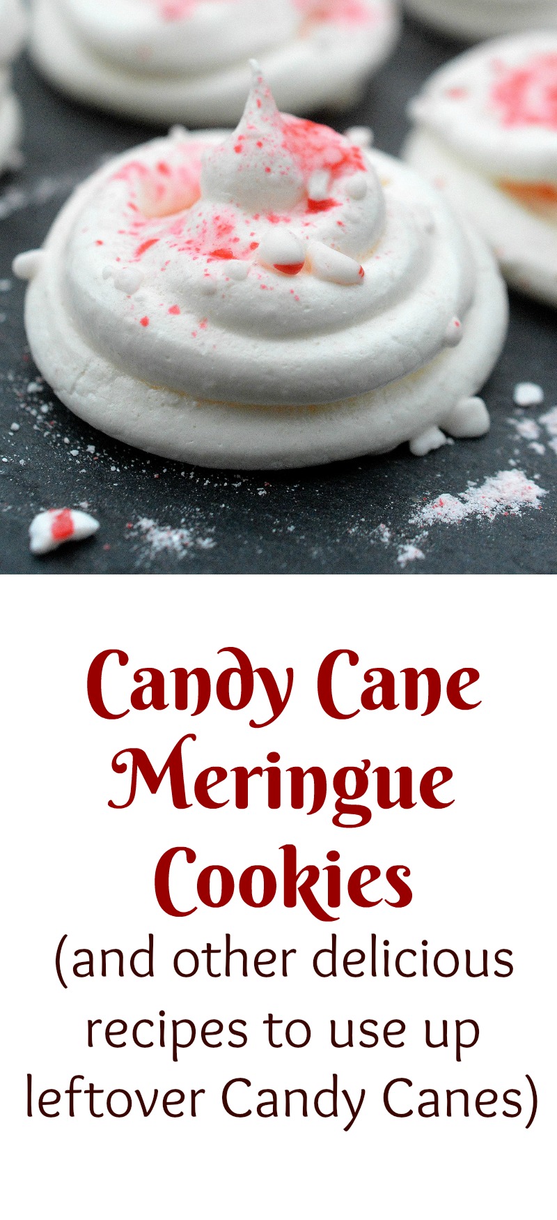 Candy Cane Meringue Cookies and other recipes for using up leftover candy canes