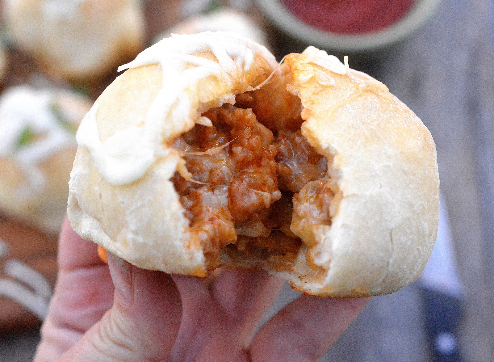 Cheese Sausage Bombs! Pizza dough stuffed with sausage and cheese makes for perfect game day grub!