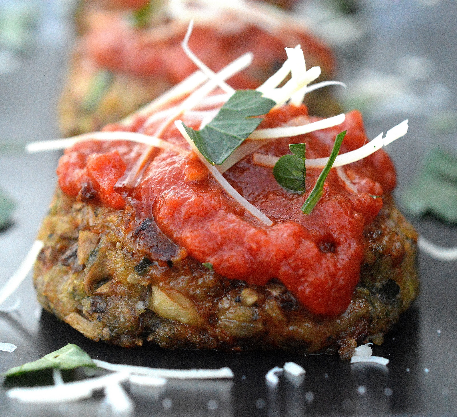 Cheesy Mushroom Meatless Meatballs - So delicious and full of flavor. People will be surprised there is not meat in these!