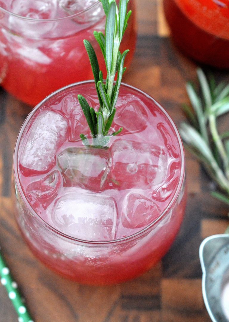 Blood Orange Rosemary Vodka Cocktail Vodka Drink with Rosemary