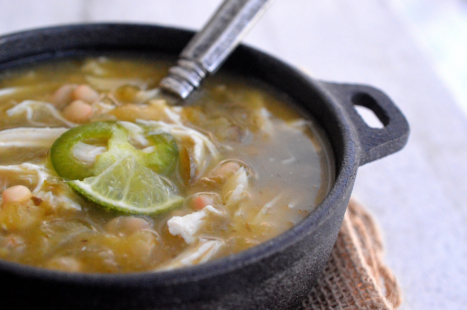 Jalapeno Chicken White Bean Soup