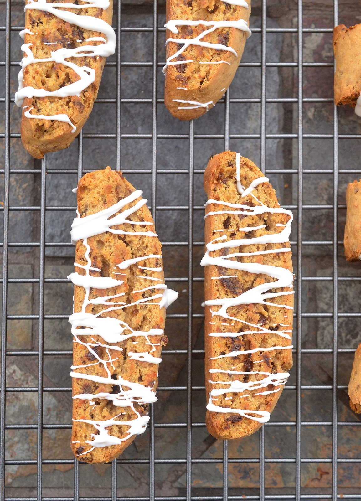 Carrot Cake Biscotti - The flavors of carrot cake in biscotti form. Easier to make too! 
