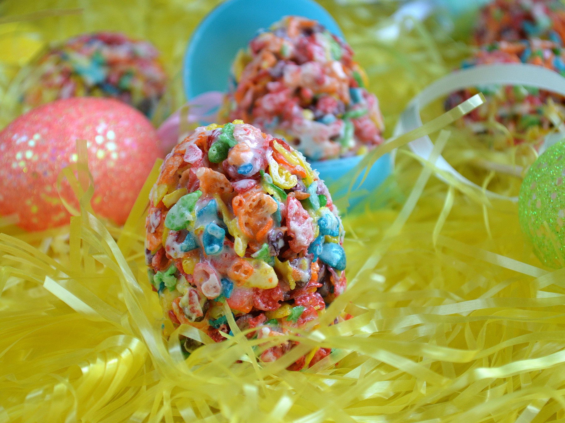 Easter Egg Marshmallow Treats 
Fruity Pebbles Marshmallow Treat