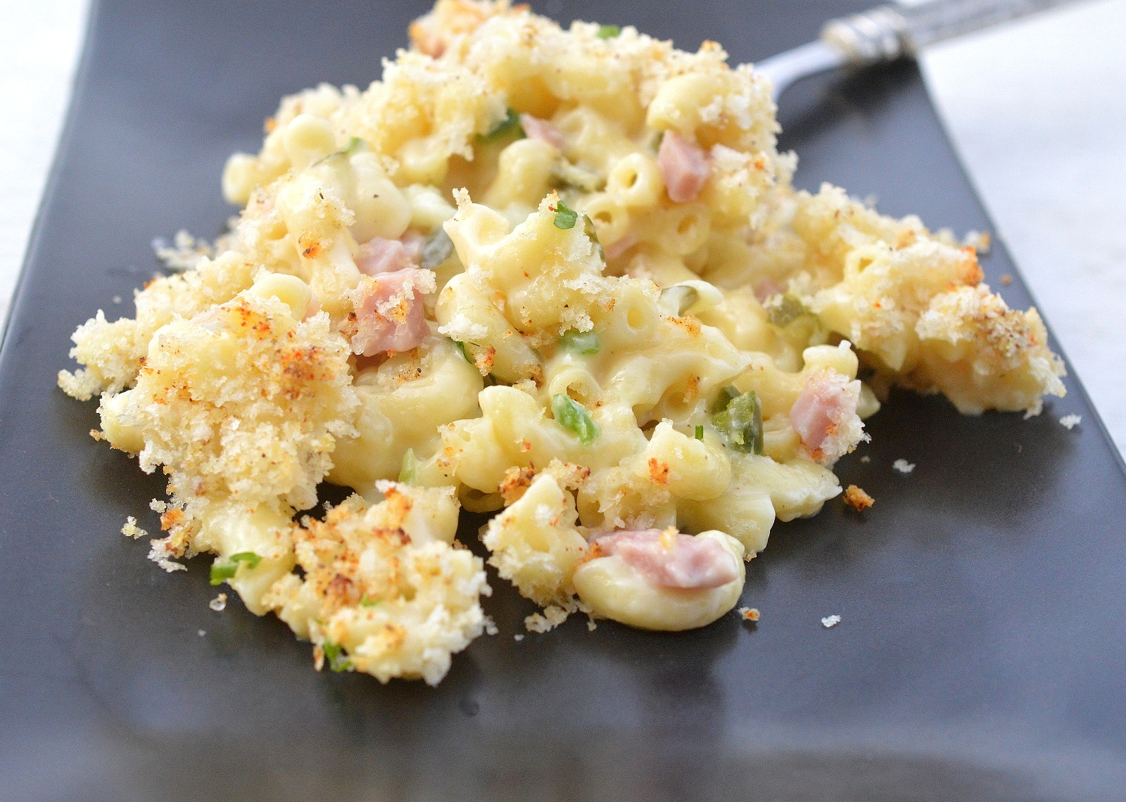 Cuban Mac and cheese
Mac and cheese with ham
Leftover ham recipe