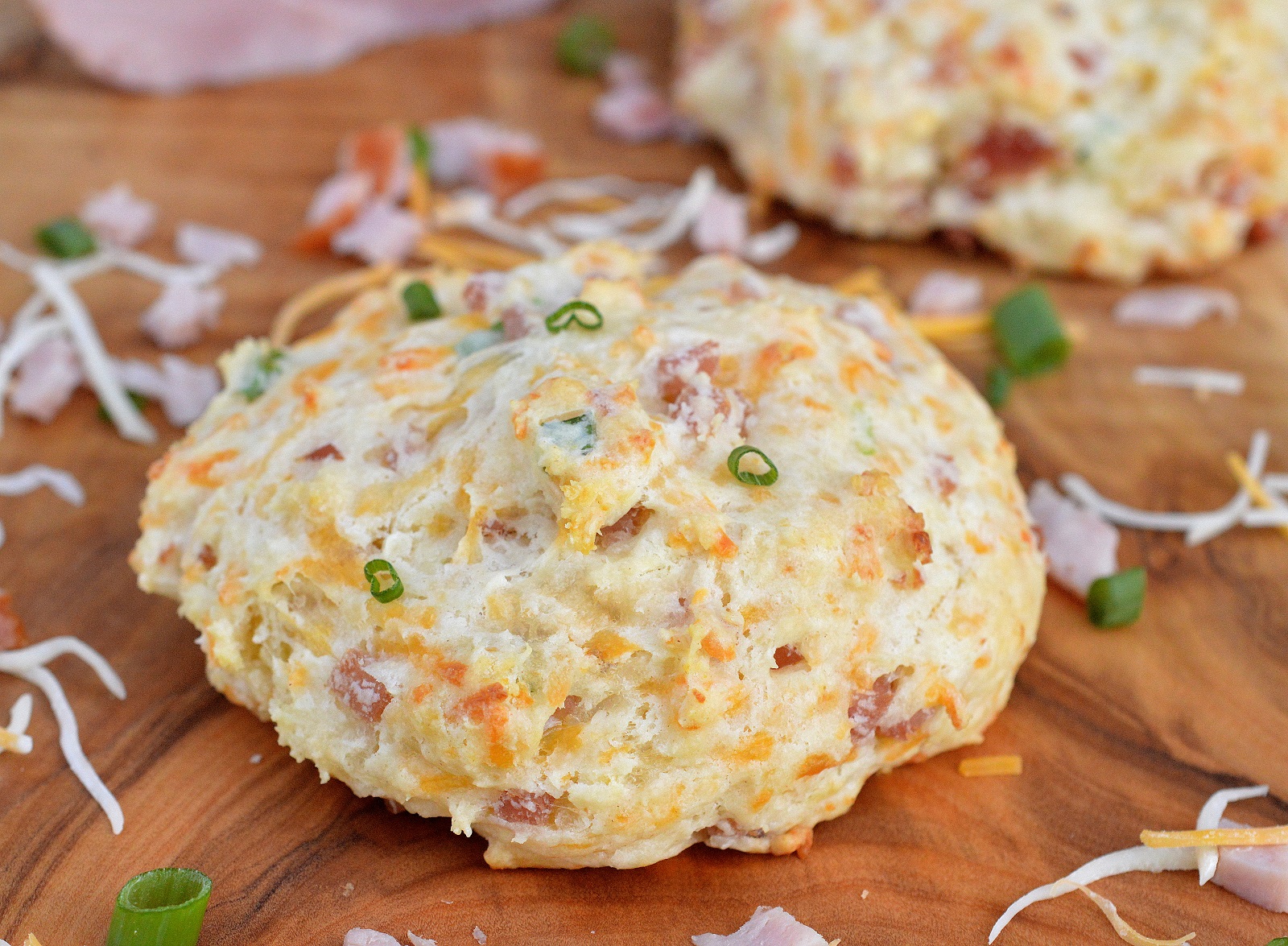 Ham and Cheese Buttermilk Biscuits
