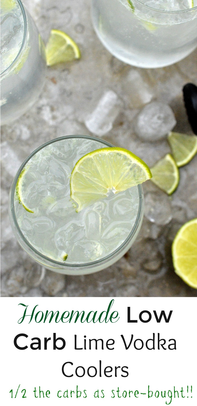 Homemade Low Carb Lime Vodka Coolers