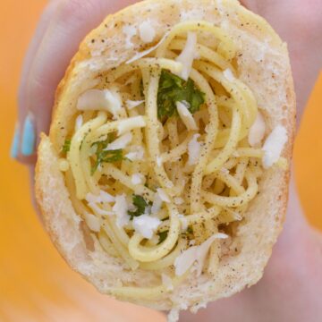 homemade pasta pockets. stuffed bread with pasta.