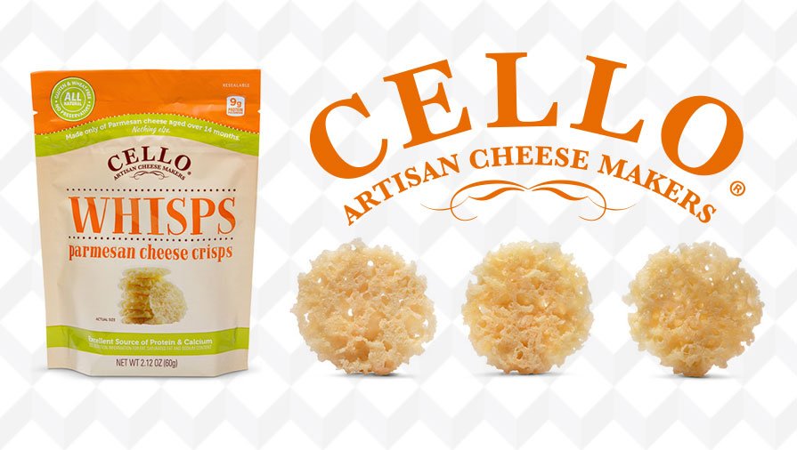 Cello Whisps Guilt-free snacking perfection! 1 carb, 13 grams of protein and gluten-free!