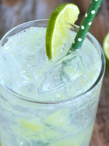 Homemade Lime Soda - Crisp & refreshing...Just minutes to make and you KNOW what's in it! PLUS, control the level of sweetness...Make it low carb or full sweet