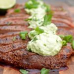 Chipotle Grilled Steak with Avocado Cream A delicious way to enjoy a steak!