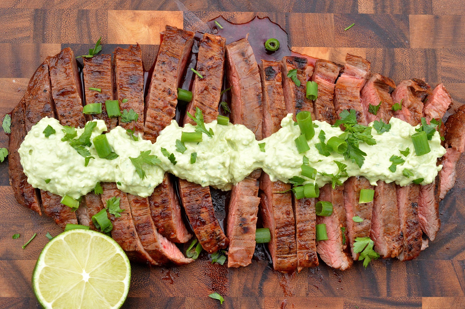 Chipotle Grilled Steak with Avocado Cream