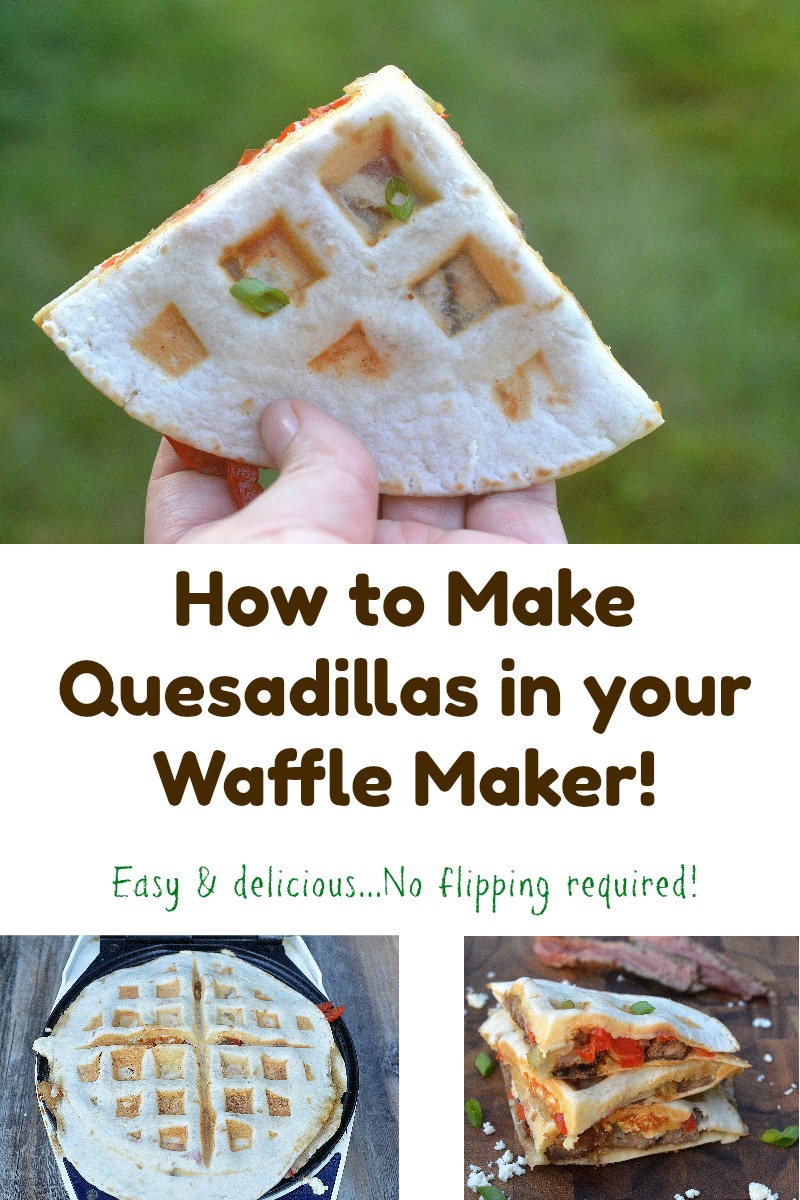 How to make Quesadillas in your waffle maker. SO easy! Crisp and delicous and NO flipping required...You can't mess this up! 