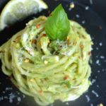 Creamy Avocado Lemon Basil Chicken Pasta. This eay to make vibrant & fresh sauce will up your pasta game!