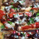 Loaded Steak, Mushroom & Roasted Red Pepper Flatbread