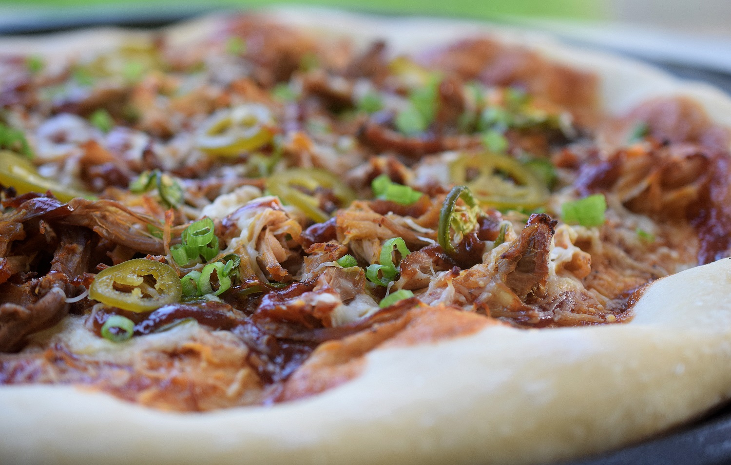 Pulled Pork Pizza, a family favorite! 