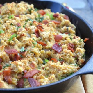 Bacon Sage Cornbread Stuffing (Bacon!!)