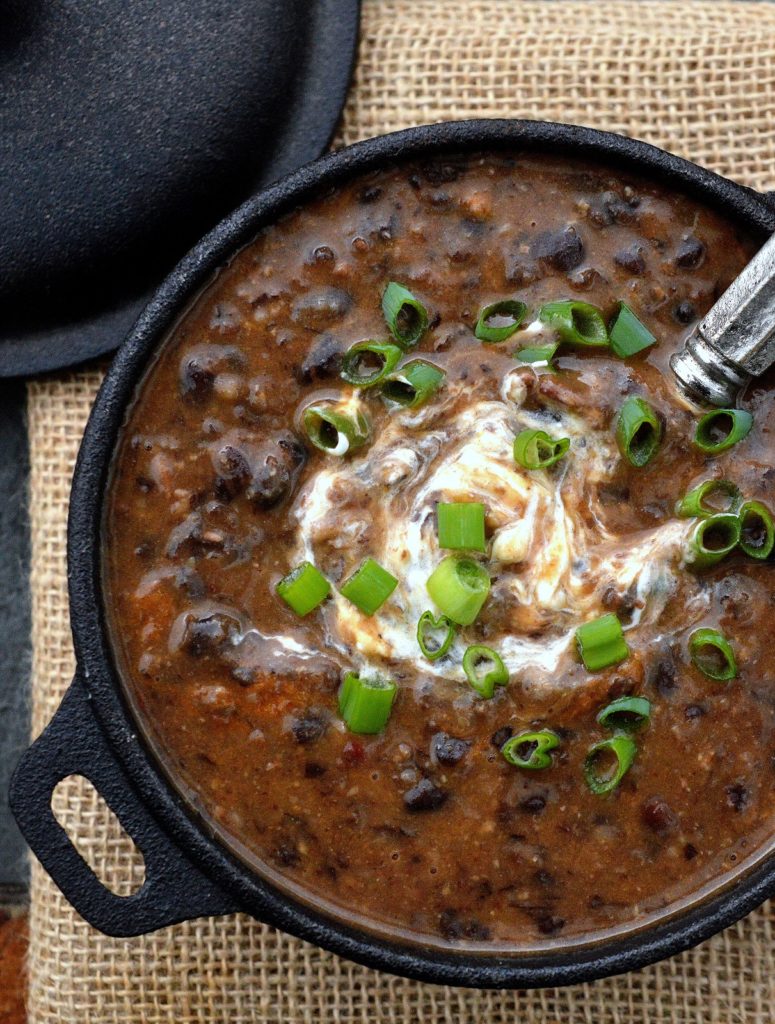 Classic Black Bean Soup Recipe - Bacon helps give this soup big flavor!