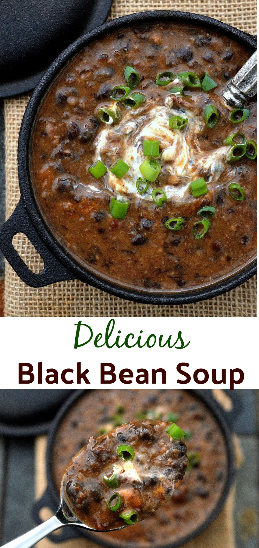 Delicious Black Bean Soup Recipe - Bacon gives this soup a great flavor!