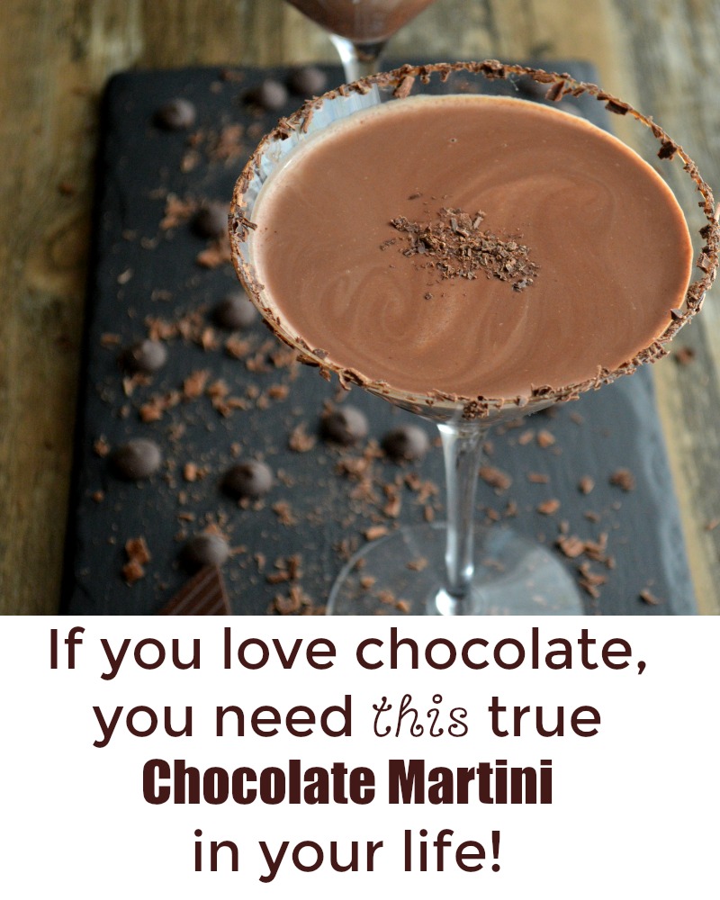 This Homemade Chocolate Martini is everything you have dreamed a chocolate martini could be!