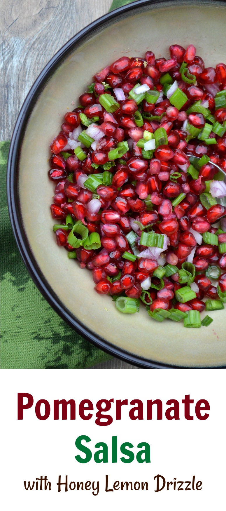 Pomegranate Salsa makes for a festive, pretty and delicious appetizer