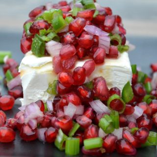 Pomegranate Salsa makes for a festive, pretty and delicious appetizer