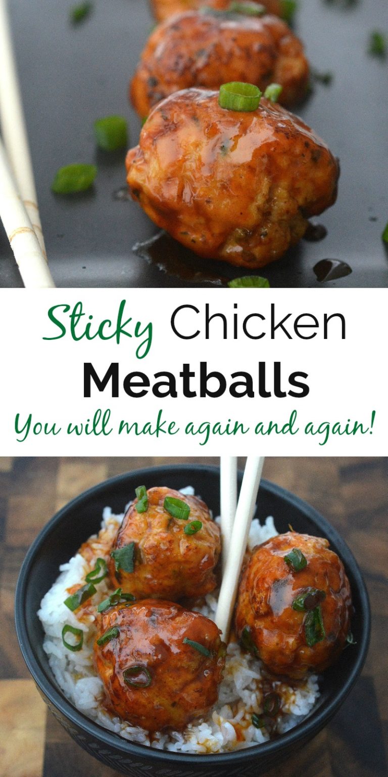 Sticky Chicken Meatballs so good you will make them again and again!