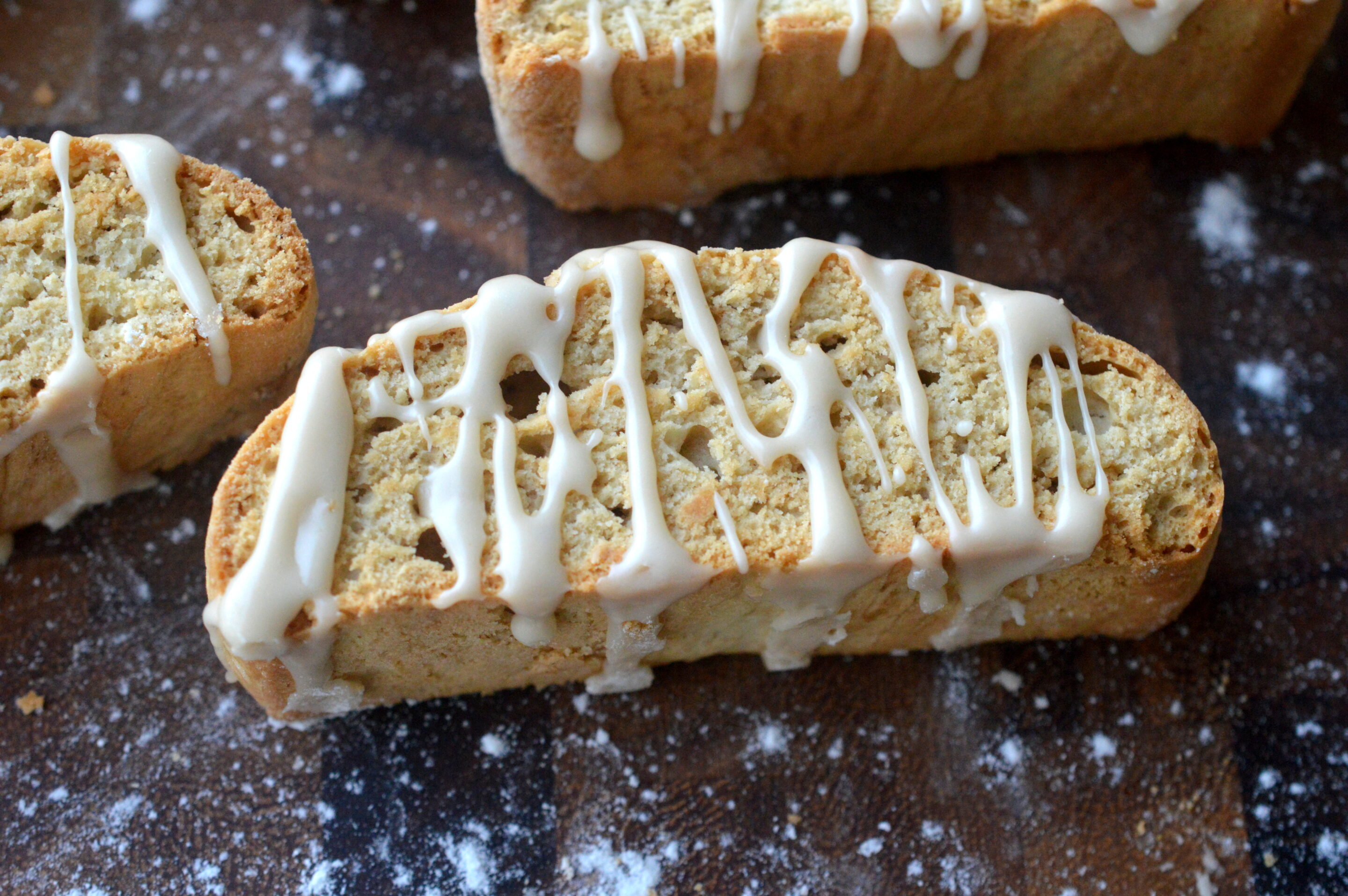 Caramel Cappuccino Biscotti with a Caramel Cappuccino Drizzle Delicious & different & easy to make! 