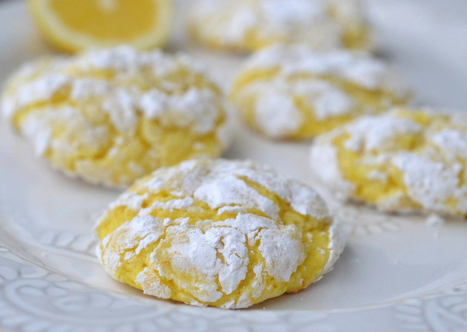 Easy Lemon Crinkle Cookies, perfect for Spring and Easter