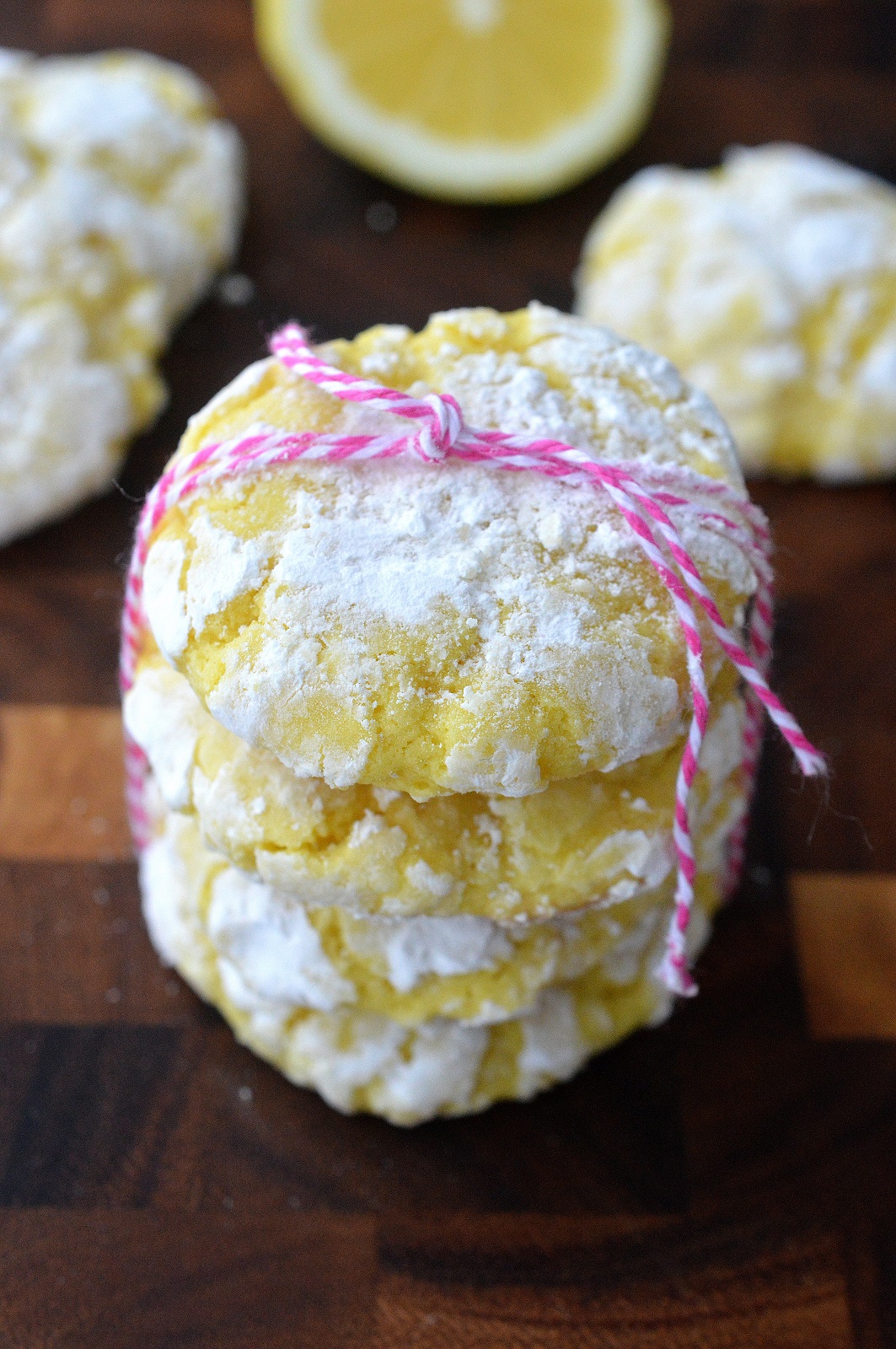 Easy Lemon Crinkle Cookies, perfect for Spring and Easter