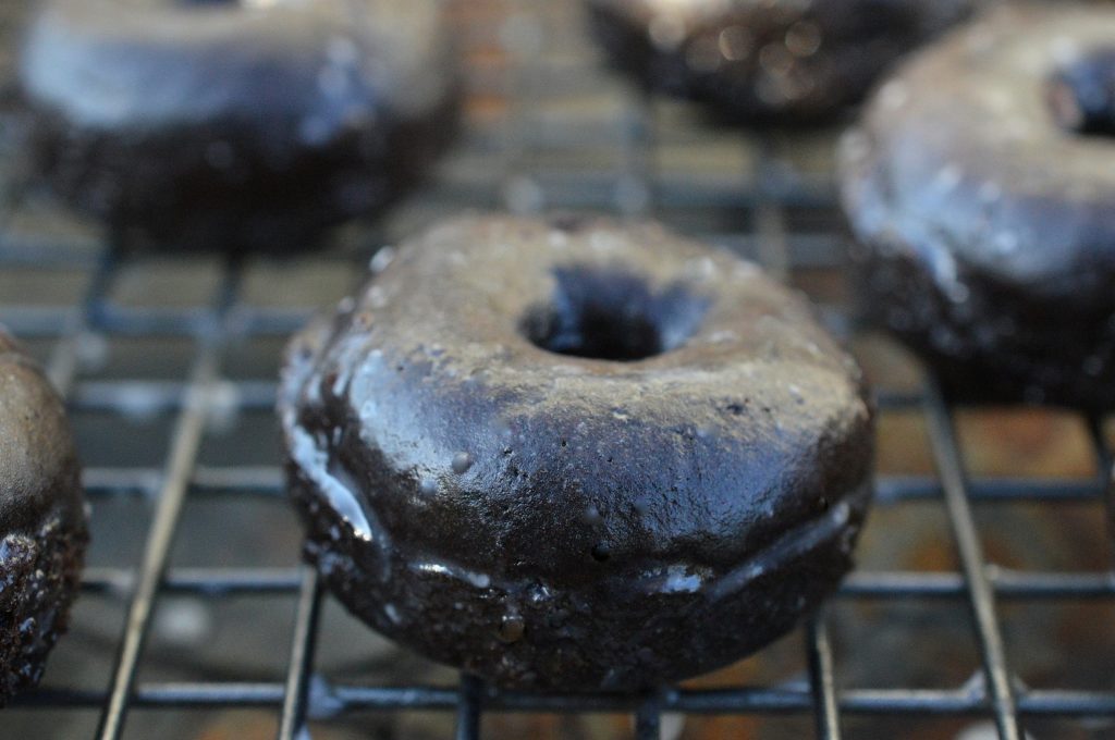 Glazed Chocolate Mini Donuts Recipe