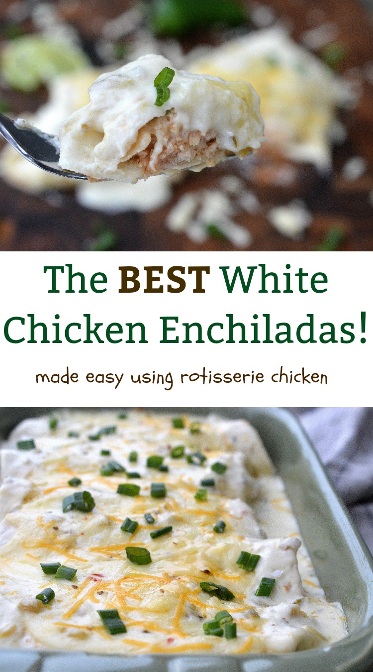 White Chicken Enchiladas Recipe