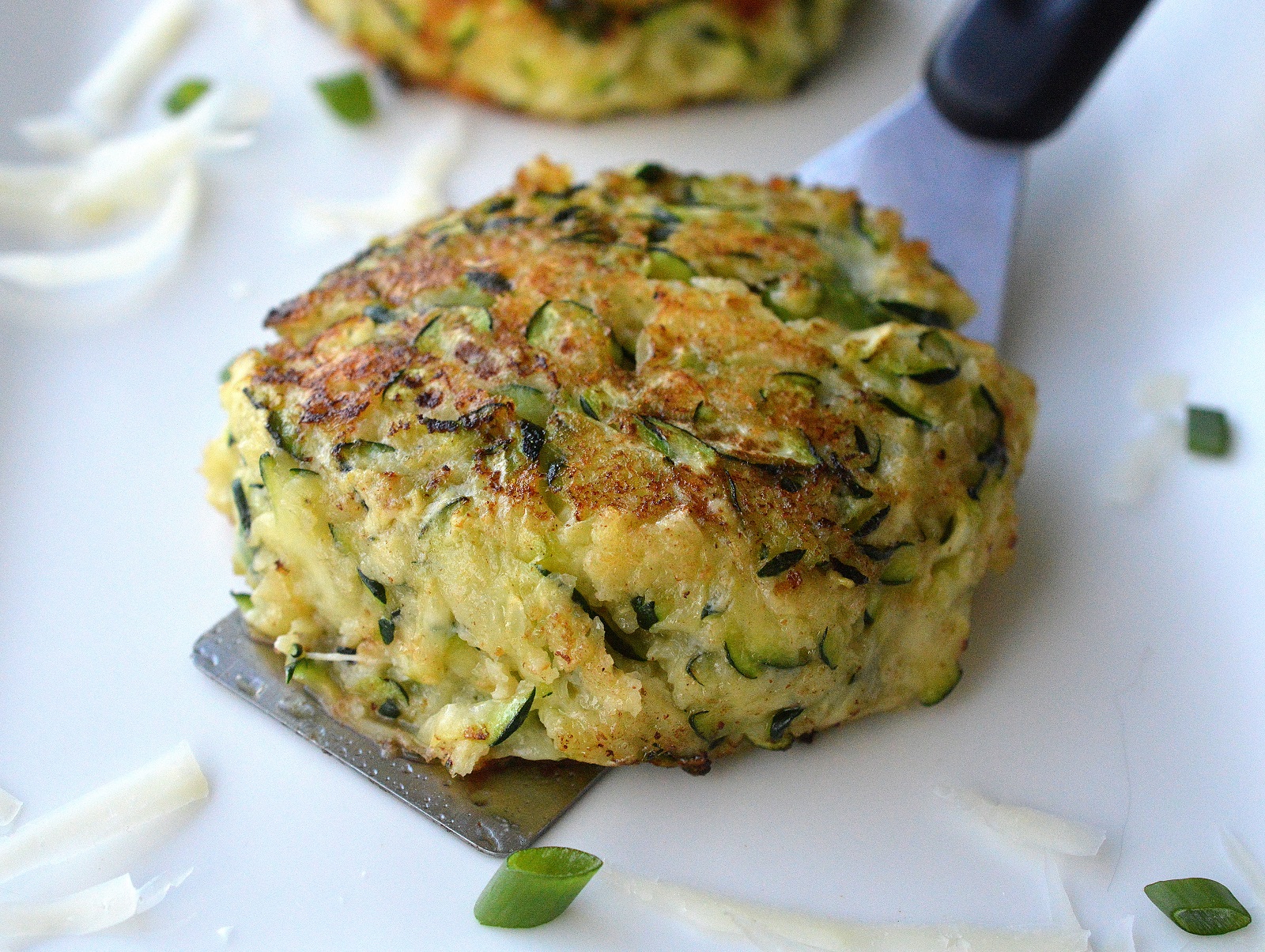 Zucchini Cakes recipe
Zucchini Patties cooked on spatula