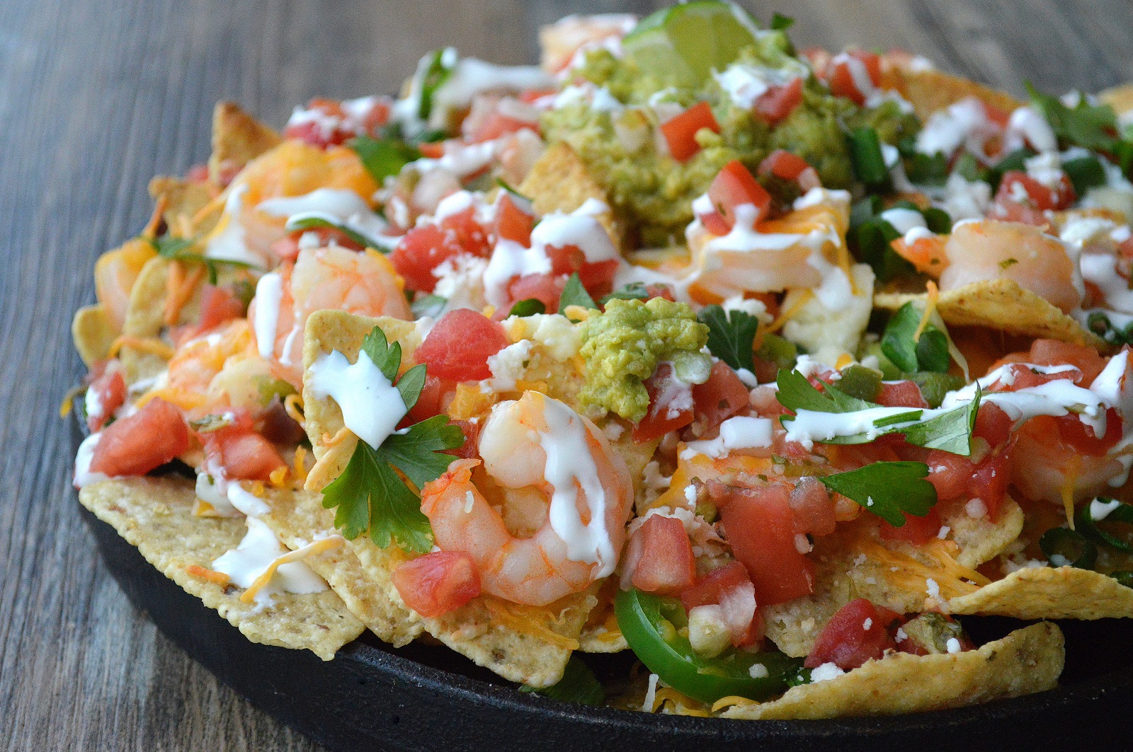 Shrimp Nachos recipe, Easy, light and fun!