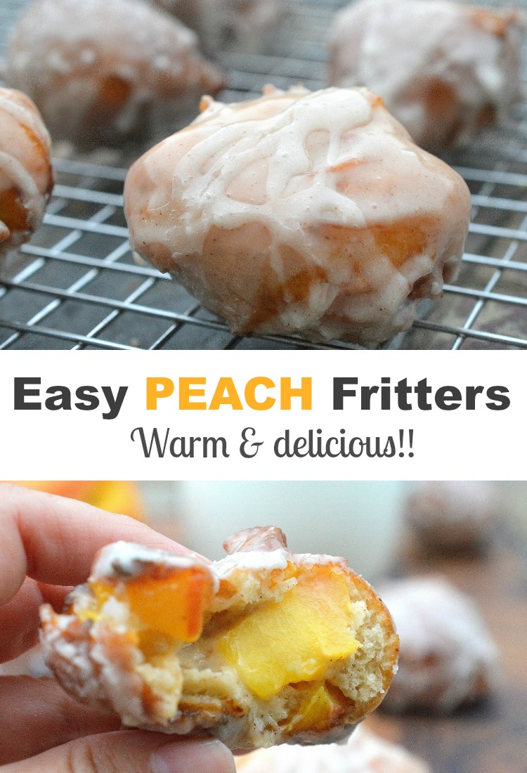 Easy Peach Fritter Recipe - Quick to make and delicious to eat!