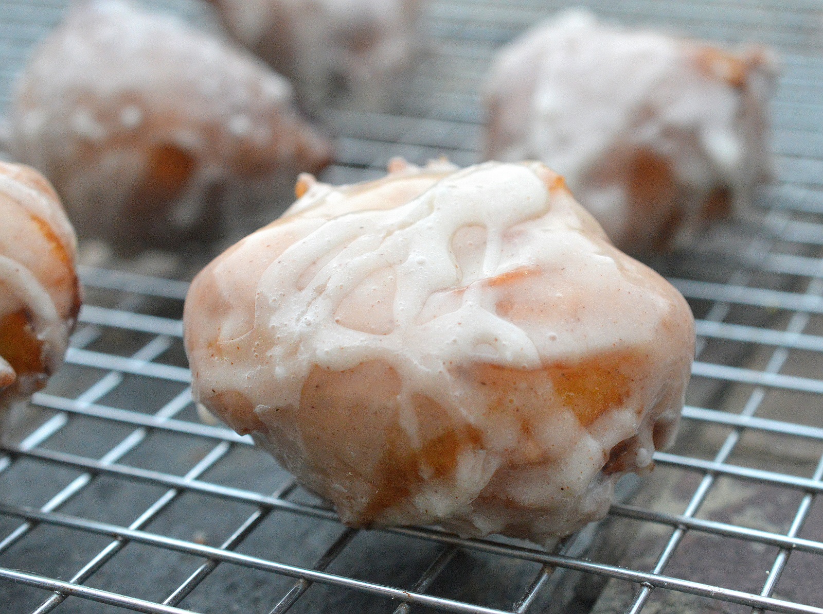 Recipe for Easy Peach Fritters! 
Glazed fruit fritters