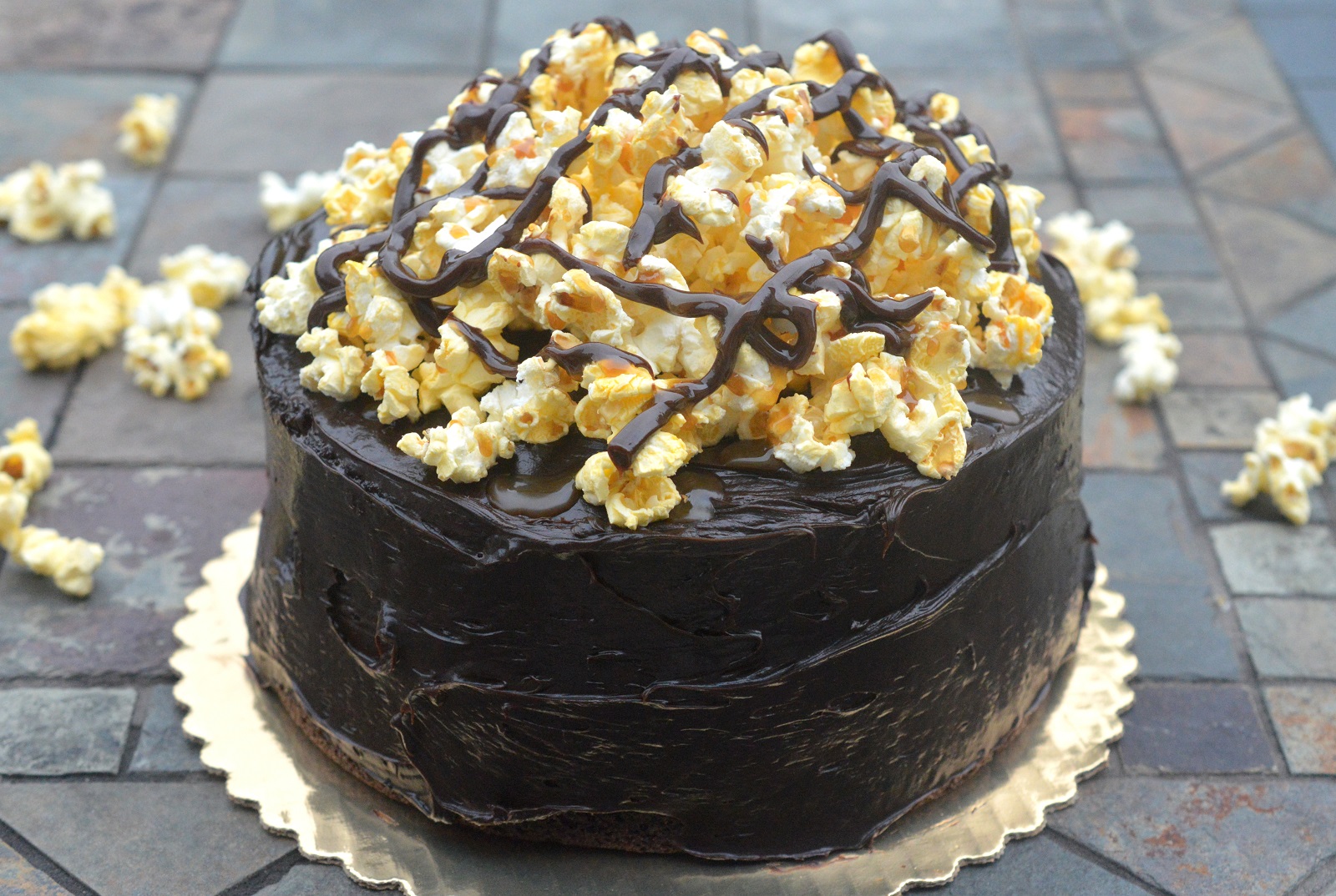 Chocolate Popcorn Cake