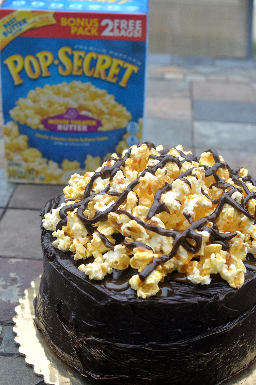 Chocolate Popcorn Cake - A childhood memory