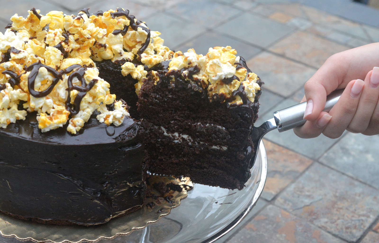 Choc Caramel Popcorn Cake Recipe - Mumslounge