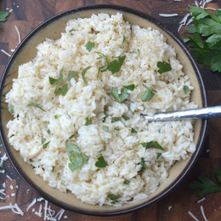 Easy Garlic Parmesan Rice Recipe