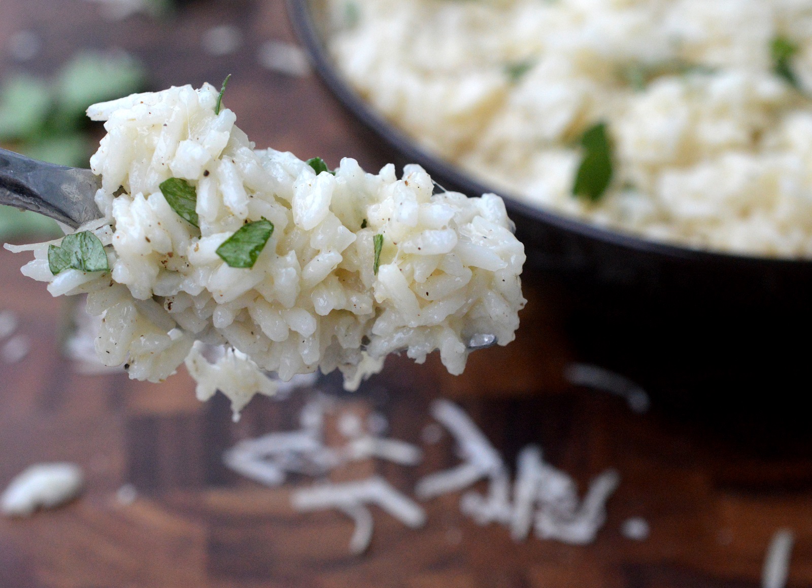 Easy Garlic Parmesan Rice....Cheesy & delicious!