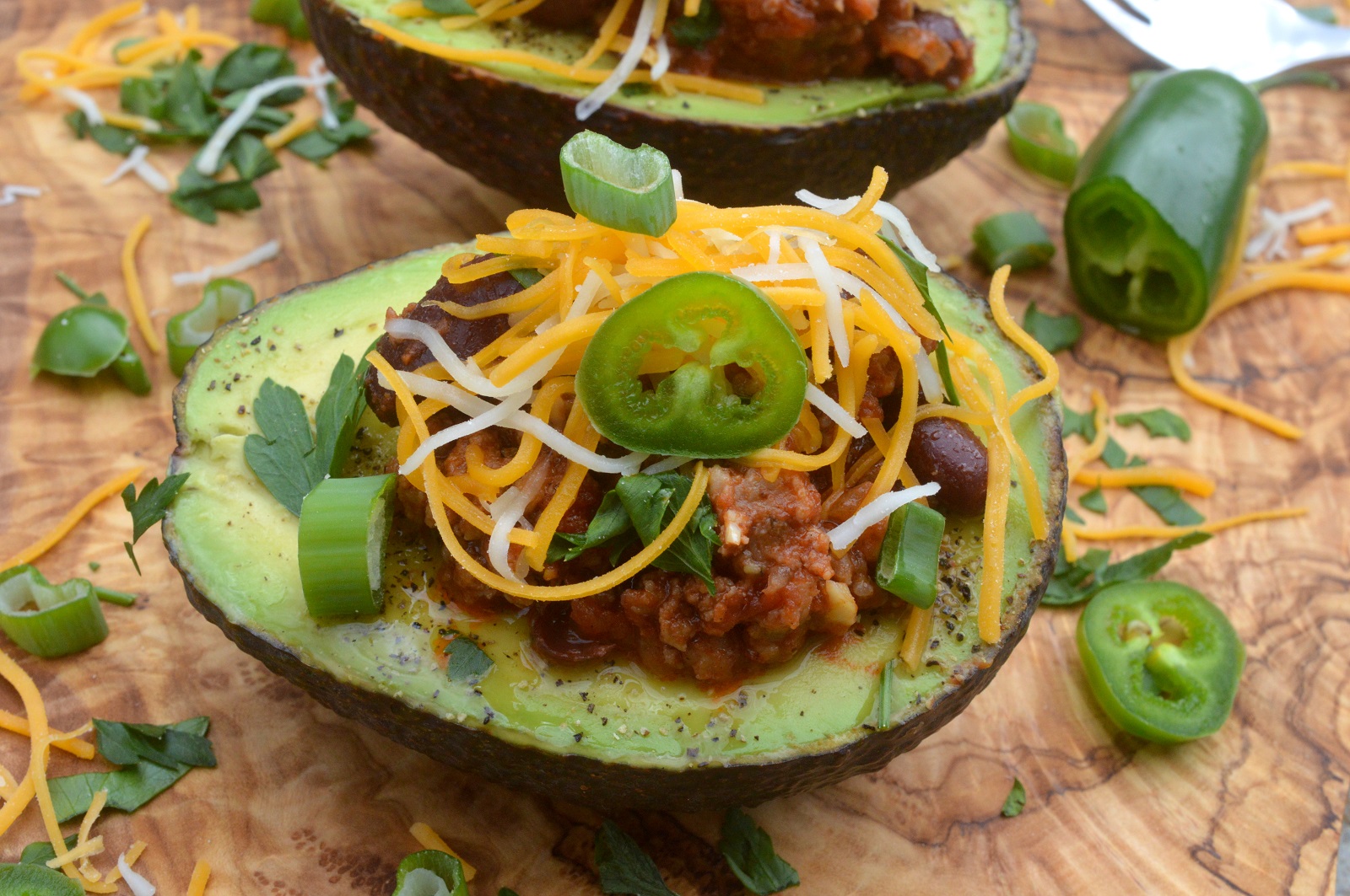 Chili Stuffed Avocado