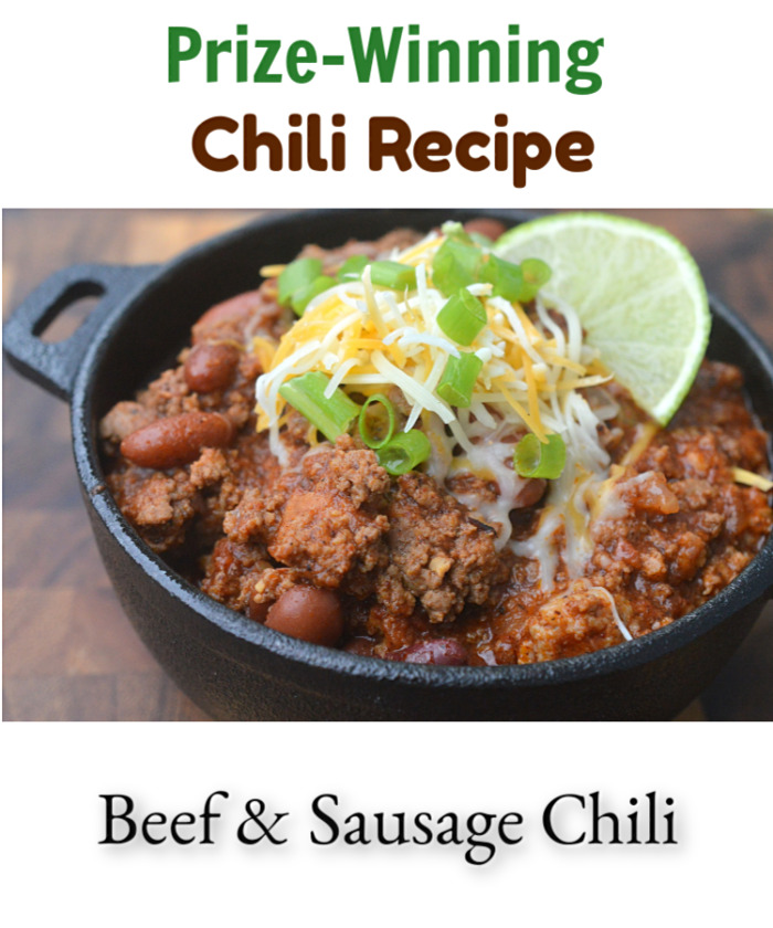 Prize Winning Beef & Sausage Chili Recipe