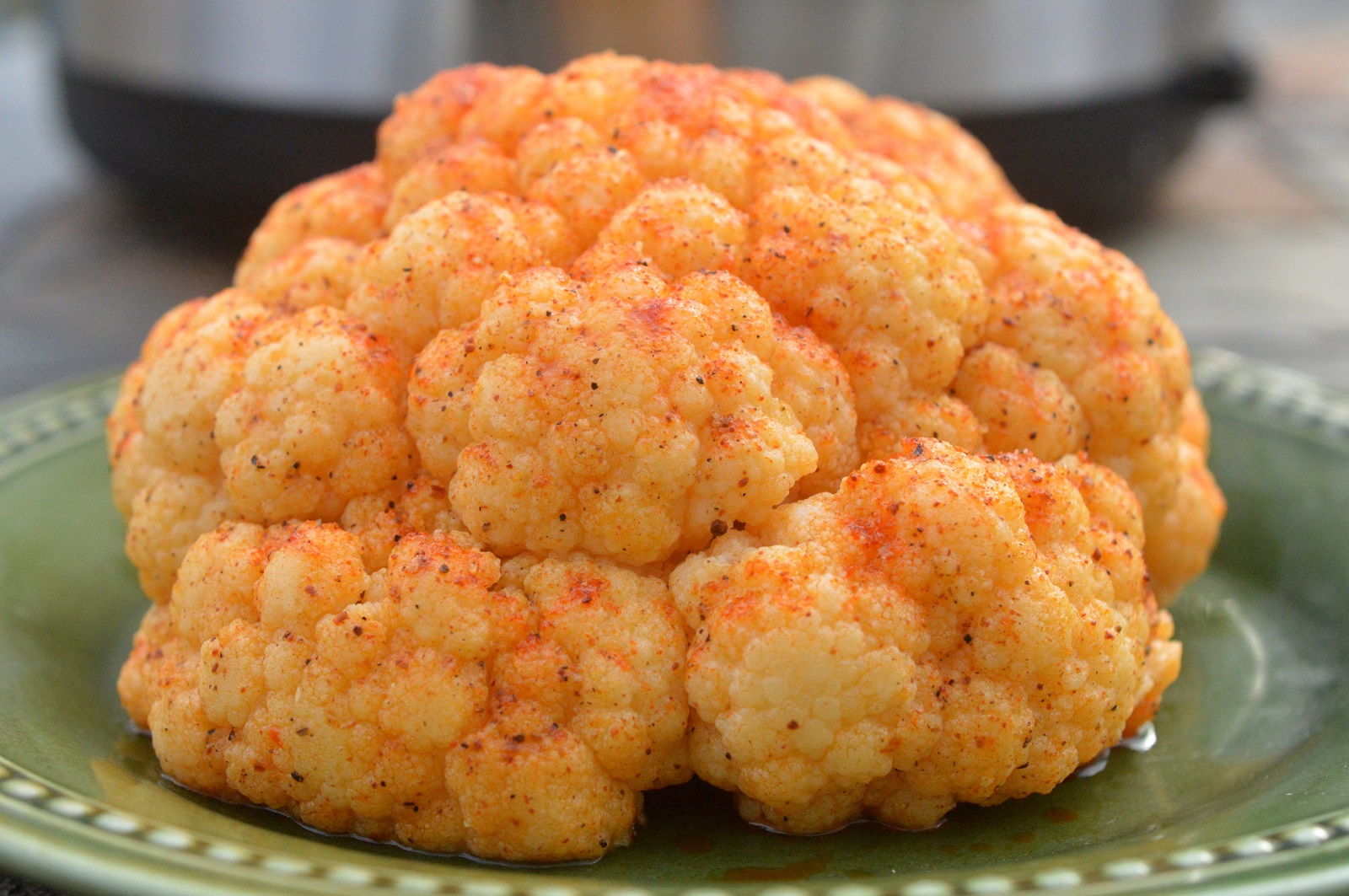 Whole Head of Buffalo Wing Cauliflower