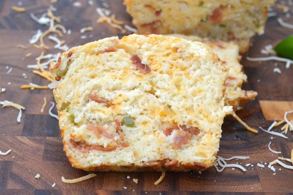 Bacon Cheese Jalapeno Quick Bread Recipe