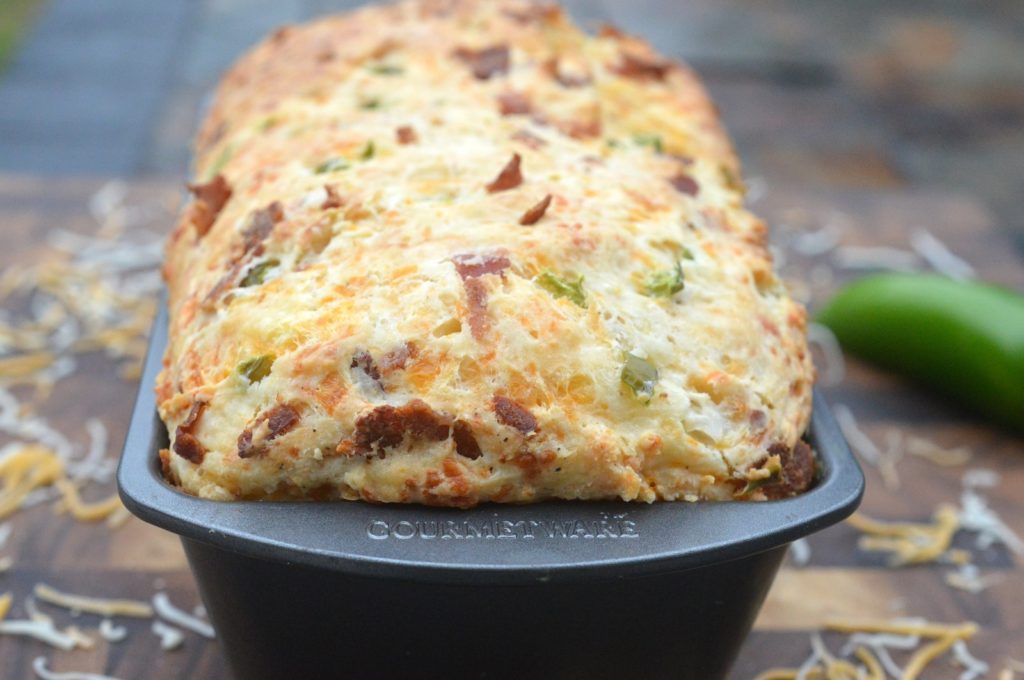 Bacon Cheese and Jalapeno Quick Bread recipe