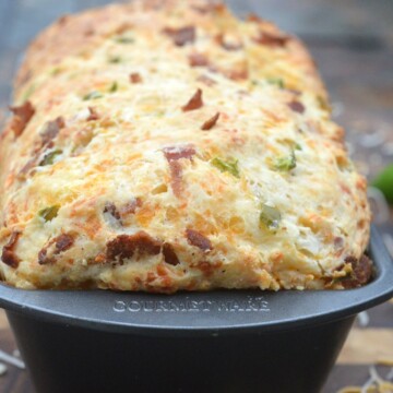 Bacon Cheese and Jalapeno Quick Bread