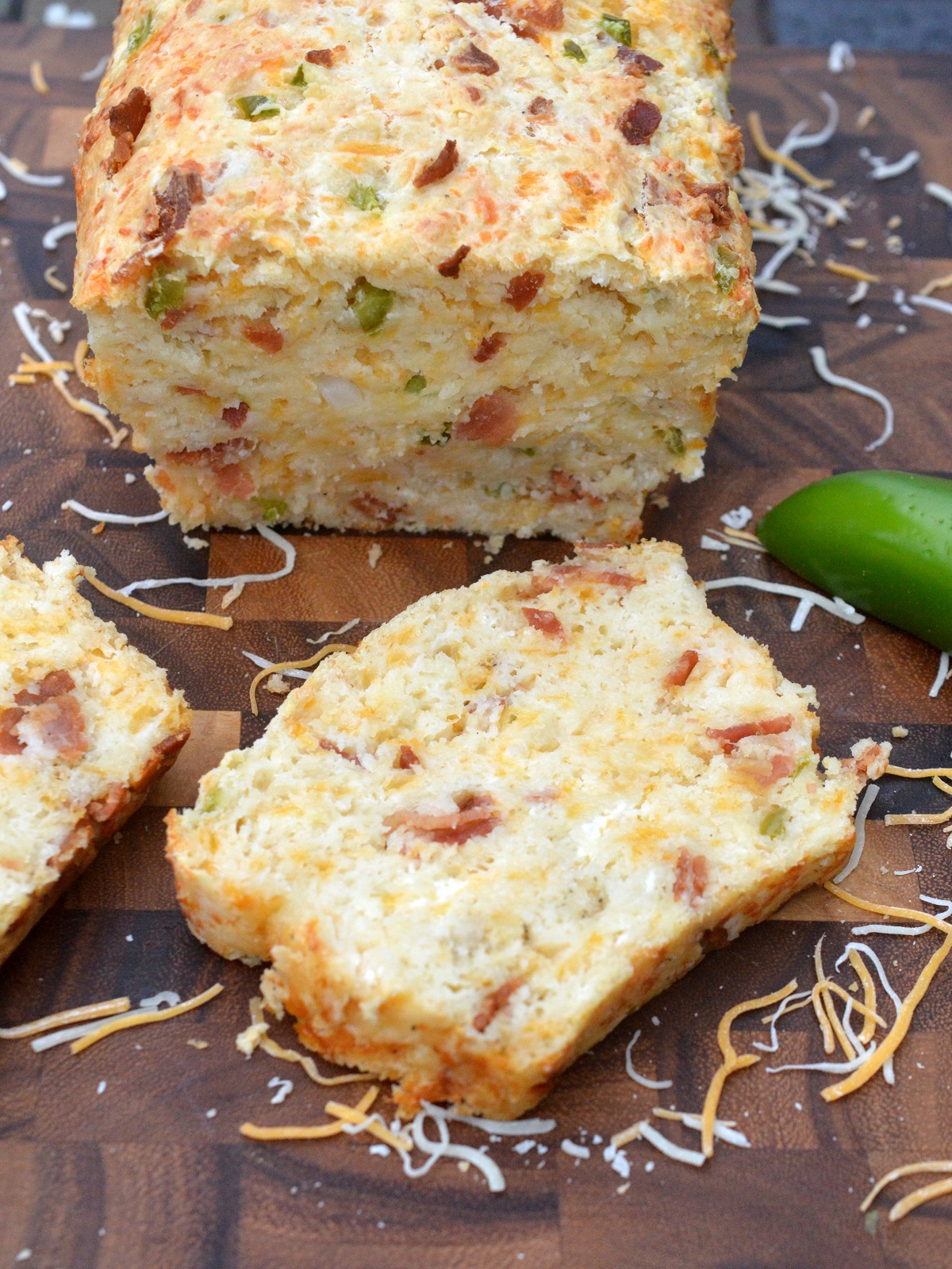 Delicious Easy Bacon Cheese Jalapeno Quick Bread Recipe